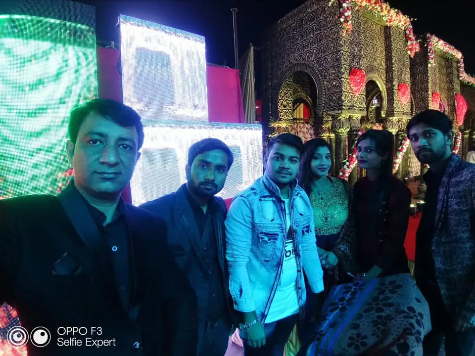 With guests on stage